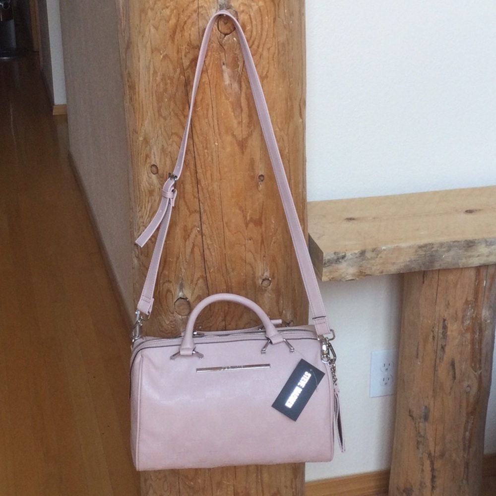 NWT Steve Madden Blush Speedy Logo Satchel